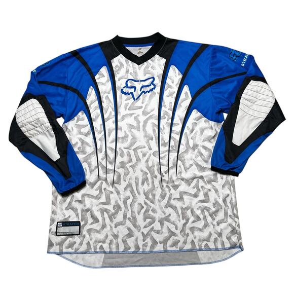 VTG Fox Racing Motocross Supercross Jersey Shirt Long Sleeve Mens XL Y2K AOP - Picture 2 of 11